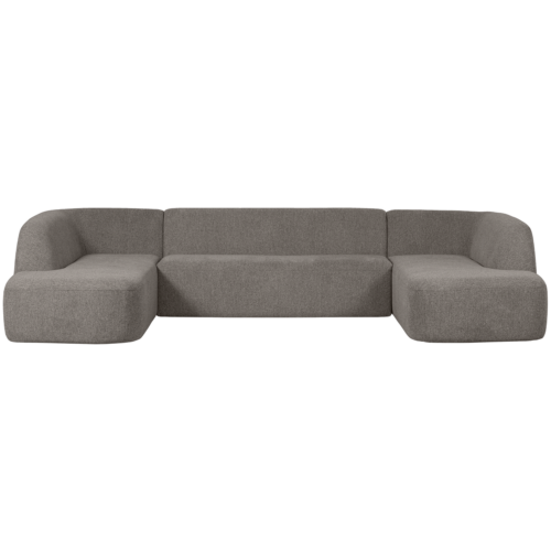 Sloping u-vorm bank grijs melange - Afbeelding 4