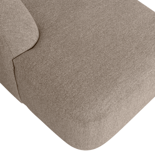 Sloping u-vorm bank naturel melange - Afbeelding 4