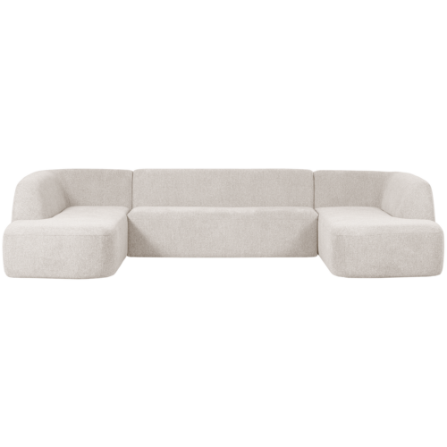 Sloping u-vorm bank pearl melange - Afbeelding 2