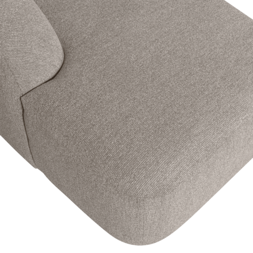 Sloping u-vorm bank off white melange - Afbeelding 4
