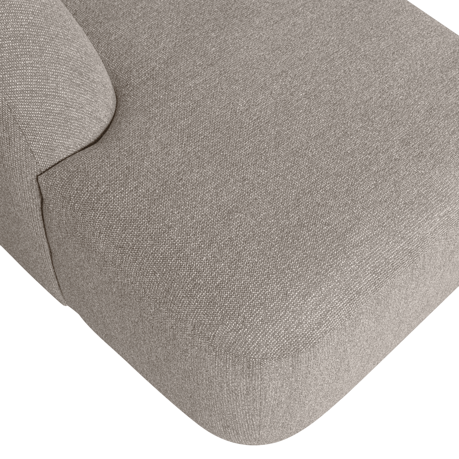 Sloping u-vorm bank off white melange - Afbeelding 4