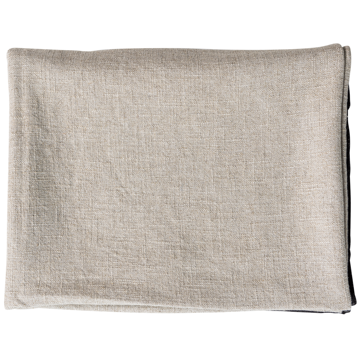 Unique plaid met streep zwart/off white 130x170cm - Afbeelding 6