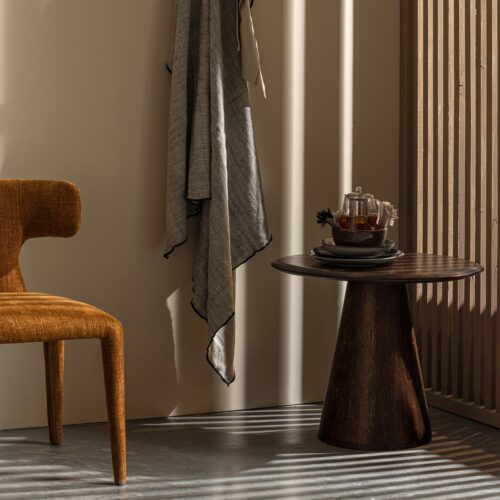Unique plaid met streep zwart/off white 130x170cm - Afbeelding 2