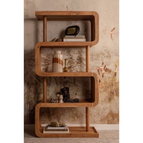 Wandkast Rattle Acaciahout, 160 x 82cm - Afbeelding 3