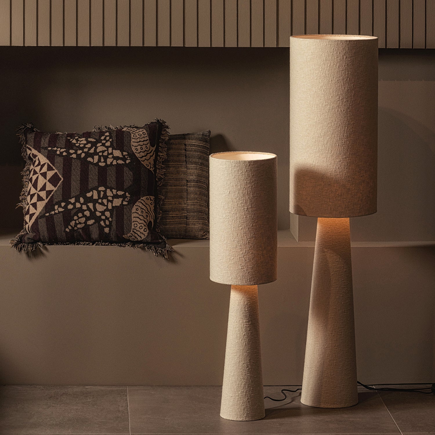 Tafellamp / Vloerlamp Loft Bouclé 90cm - Afbeelding 2