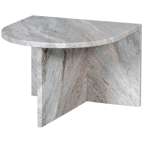 Ovale Bijzettafel Xhail Marmer 50 x 50cm