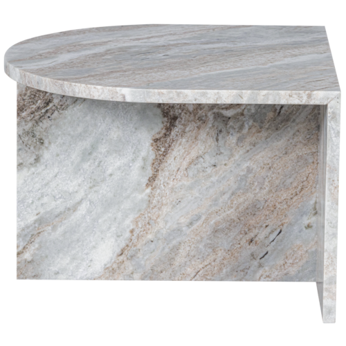 Ovale Bijzettafel Xhail Marmer 50 x 50cm - Afbeelding 5