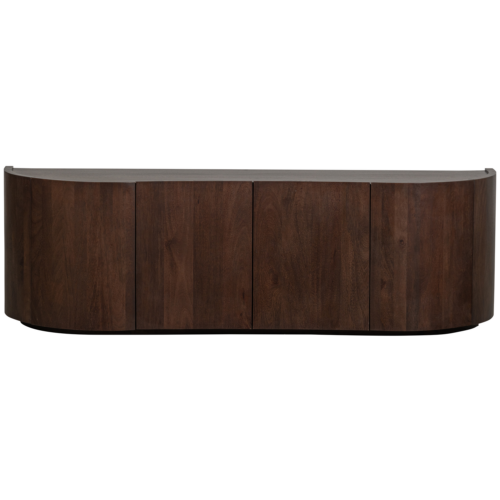 Dressoir Sense Mangohout, 160cm, kleur Walnoot - Afbeelding 4