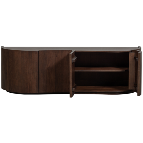 Dressoir Sense Mangohout, 160cm, kleur Walnoot - Afbeelding 5