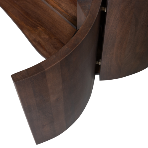 Dressoir Sense Mangohout, 160cm, kleur Walnoot - Afbeelding 9