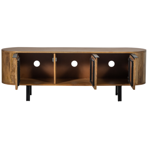 TV-meubel Effortless Mangohout 147cm - Afbeelding 5