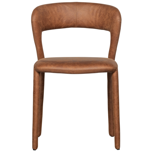 Eetkamerstoel Noble Lederlook - Cognac - Afbeelding 4