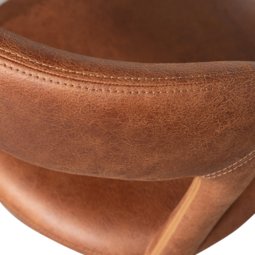 Eetkamerstoel Noble Lederlook - Cognac - Afbeelding 9