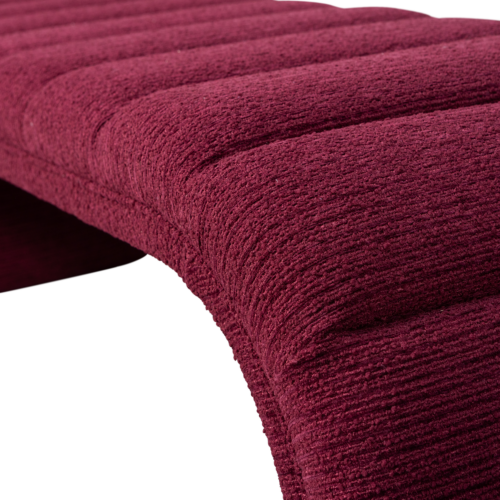 Eetkamerbank Traffic Geweven, 163cm - Burgundy - Afbeelding 4