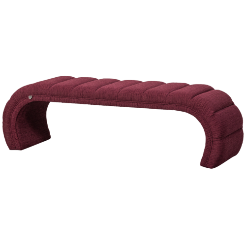 Eetkamerbank Traffic Geweven, 163cm - Burgundy
