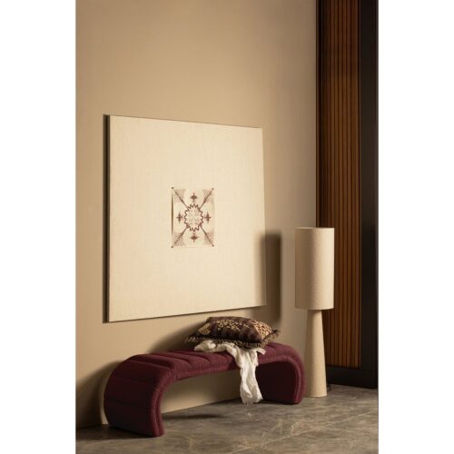 Eetkamerbank Traffic Geweven, 163cm - Burgundy - Afbeelding 2