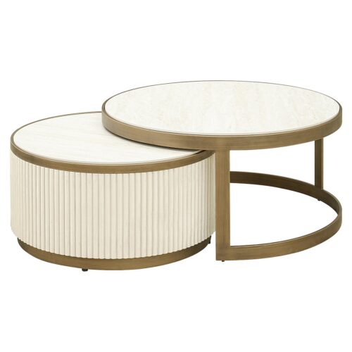 Salontafel Tivoli Keramiek Set van 2 stuks - Wit
