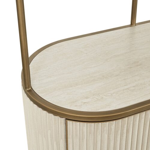 Wandkast Tivoli 197 x 100cm kleur Beige - Afbeelding 8