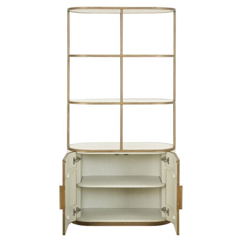Wandkast Tivoli 197 x 100cm kleur Beige - Afbeelding 6