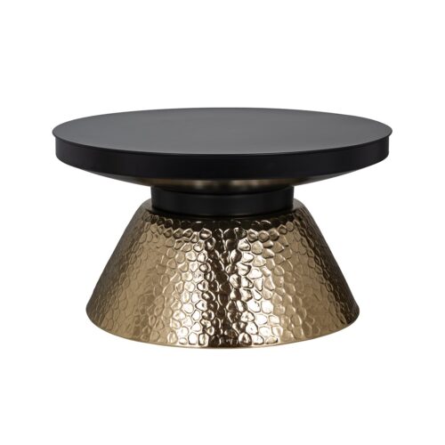 Salontafel Freddie Ø75 cm - Zwart/Goud