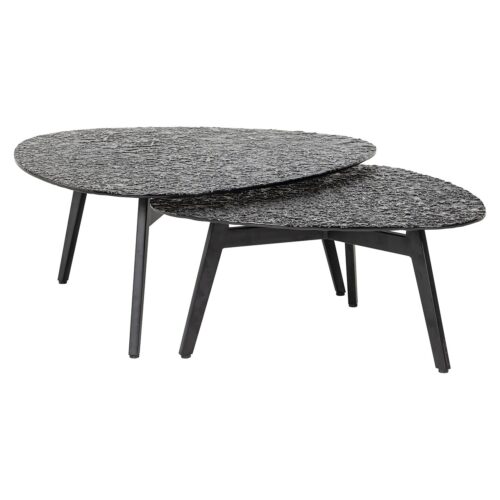 Salontafel Riley Glas - Set van 2 stuks