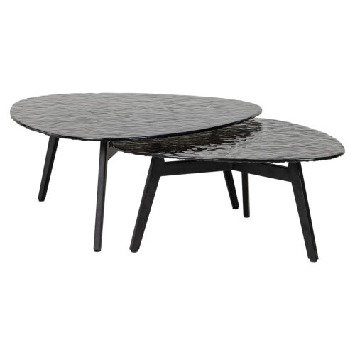 Salontafel Riley Glas - Set van 2 stuks - Afbeelding 3