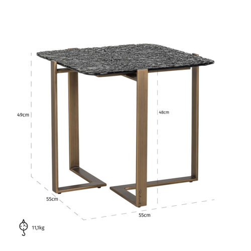 Bijzettafel Sterling - 55 x 55 cm - Afbeelding 6
