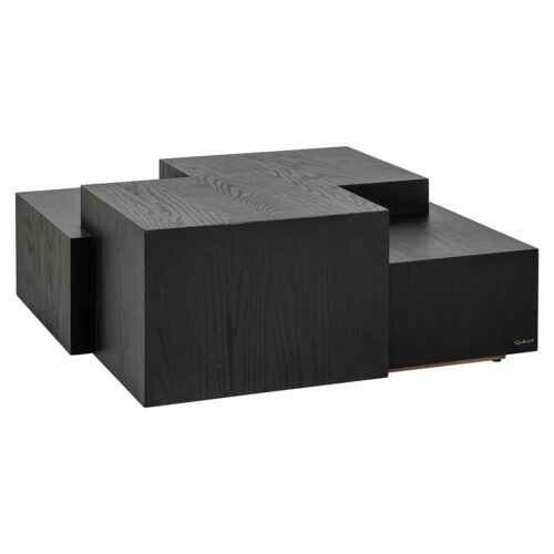 Salontafel Lennox 100 x 100cm Eiken - Zwart