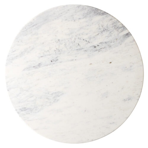 Ronde Salontafel Holmes Marmer Ø90 cm - Wit - Afbeelding 3