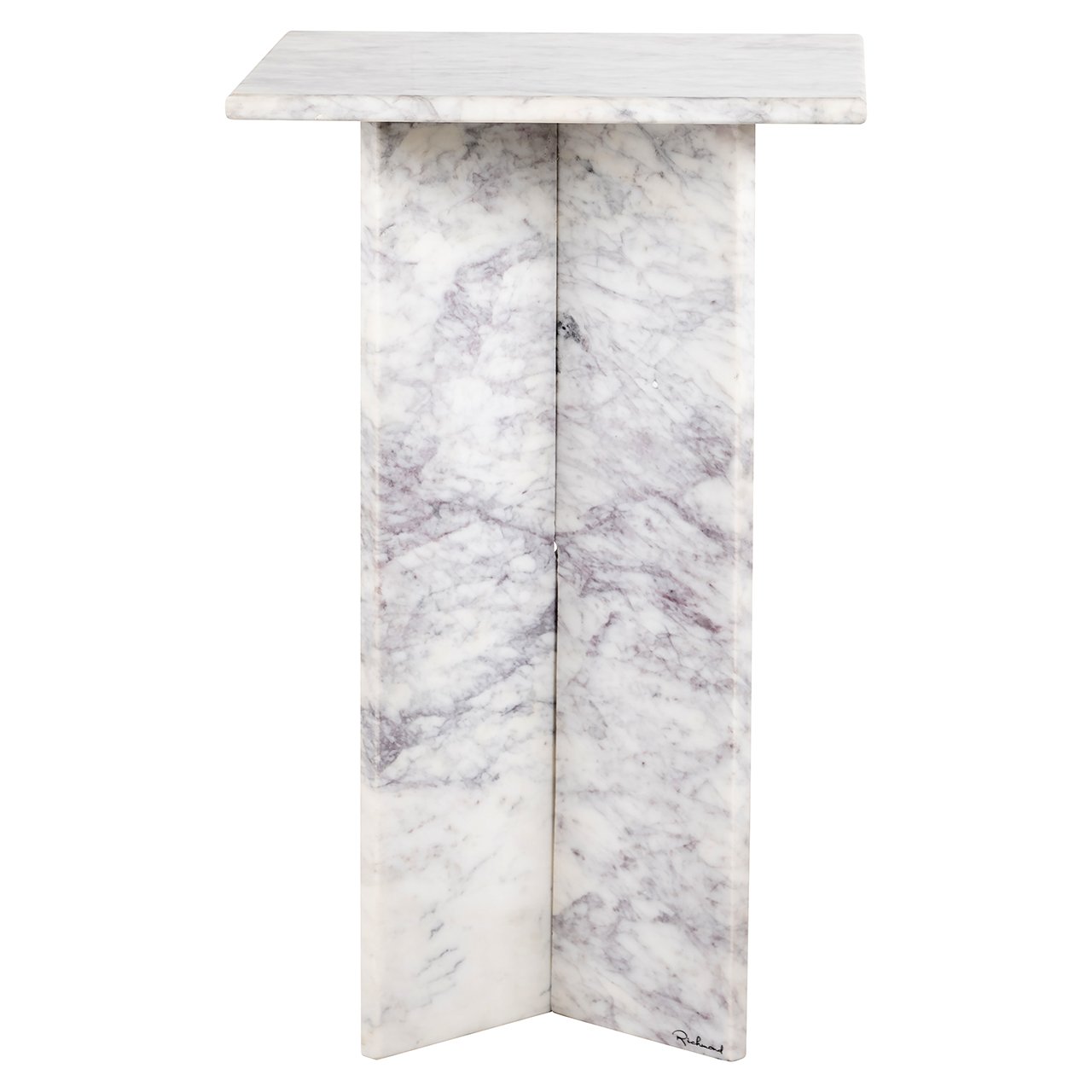 Bijzettafel Holmes Marmer 45 x 45 cm - Wit - Afbeelding 2