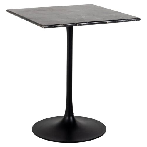 Bistrotafel Carlten Marmer 65 x 65 cm - Zwart