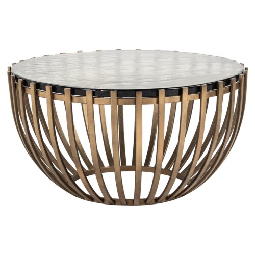 Ronde Salontafel Volante Glas - Ø84cm