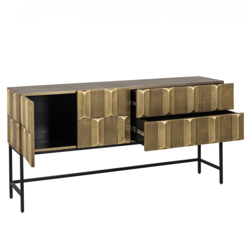Dressoir Jaxx (Zwart/Goud) - Afbeelding 5