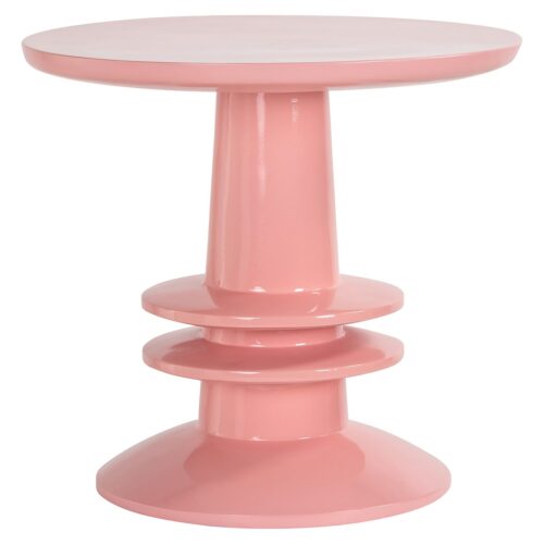 Ronde Bijzettafel Josy Ø42 cm - Roze