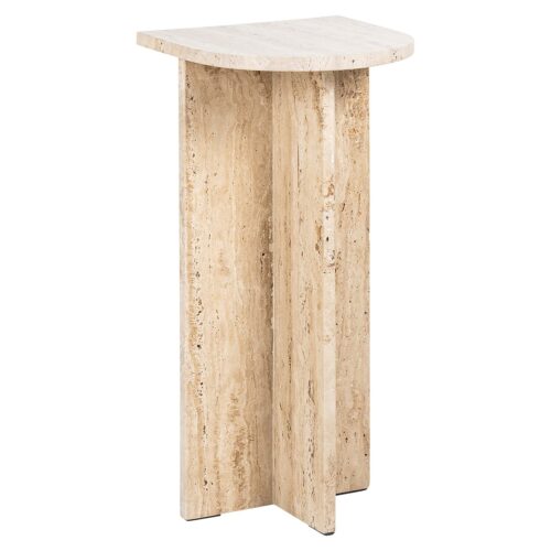 Bijzettafel Costello Travertin 26 x 26cm - Beige