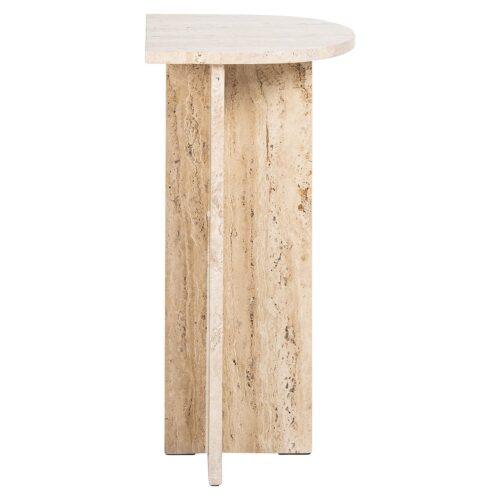 Bijzettafel Costello Travertin 26 x 26cm - Beige - Afbeelding 3