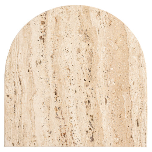 Bijzettafel Costello Travertin 26 x 26cm - Beige - Afbeelding 4