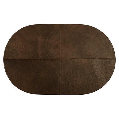 Ovale Laptoptafel Zillon Leder - 55 x 35 cm - Afbeelding 3