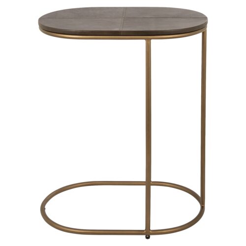 Ovale Laptoptafel Zillon Leder - 55 x 35 cm - Afbeelding 4