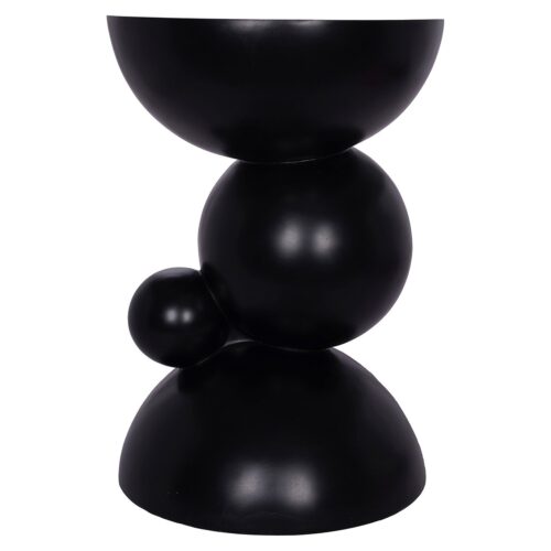 Ronde Bijzettafel Jing Ø35 cm - Zwart