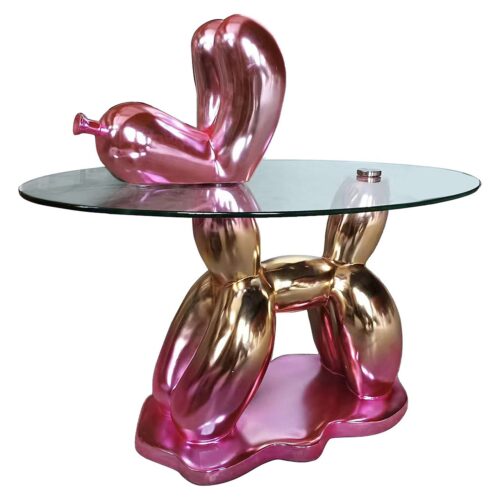 Bijzettafel Usha Glas -  67 x 49cm