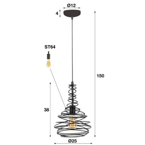 Hanglamp Spinn - 1 lamp - Afbeelding 5
