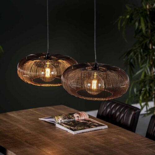 Hanglamp Copper Twist 2 lampen Ø43cm - Afbeelding 5