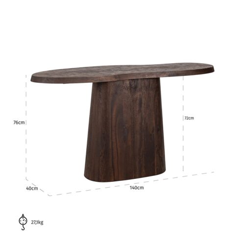 Organische Sidetable Odile Mangohout - 140 cm - Afbeelding 5