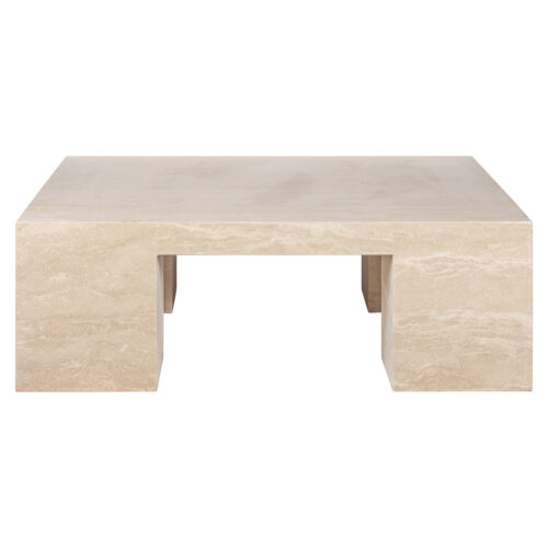 Vierkante Salontafel Biltmore Travertin 110 x 110 cm - Beige - Afbeelding 2