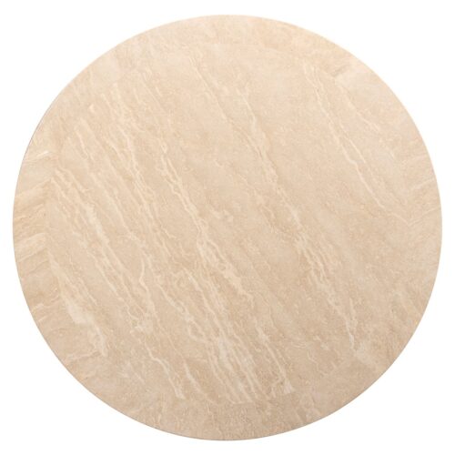 Ronde Salontafel Biltmore Travertin Ø100 cm - Beige - Afbeelding 2