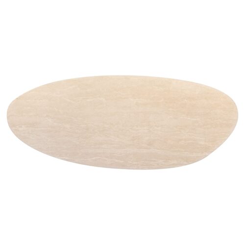 Organische Eettafel Renaissance 240 x 100 cm Travertin - Beige - Afbeelding 4
