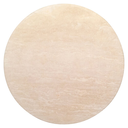 Ronde Eettafel Renaissance Ø130cm Travertin - Beige - Afbeelding 2