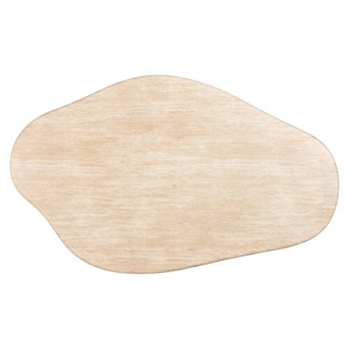 Organische Salontafel Fictus 130 x 80 cm - Faux Travertin - Afbeelding 4