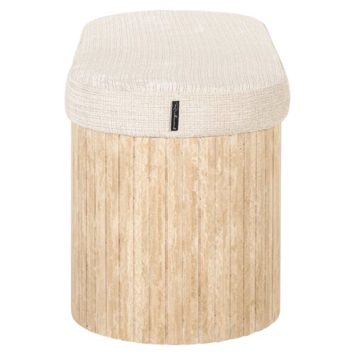 Eetkamerbank Gallice Travertin - 120cm - Afbeelding 3